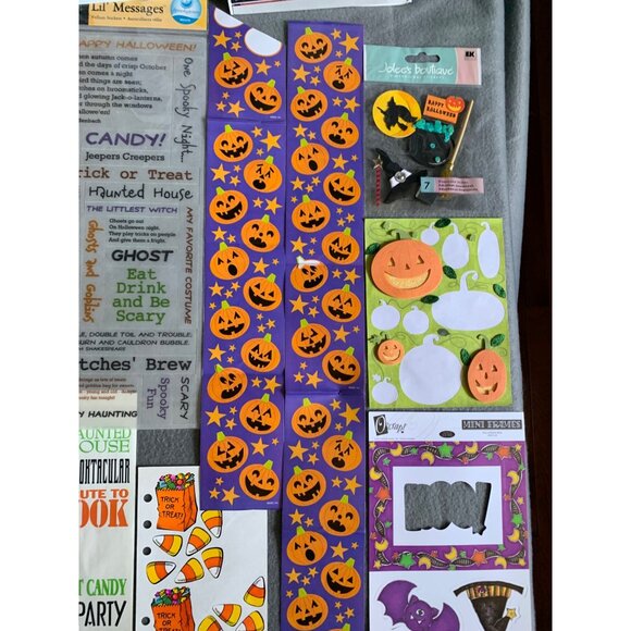 Halloween Scrapbook Stickers & Kits Bundle - Assorted Designs & Sizes - Picture 6 of 13